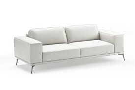 contemporary italian white leather sofa