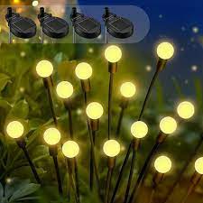 6 Pack Solar Firefly Lights 40 Bulbs
