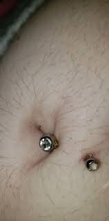 month old navel piercing