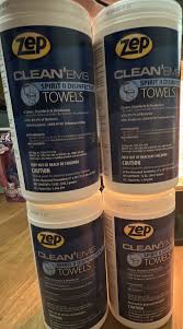 zep disinfectant cleaning towels 650812