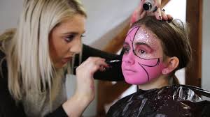 halloween skull s pink kids makeup