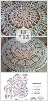 crochet tablecloth free pattern