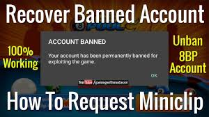 how to unban 8 ball pool account