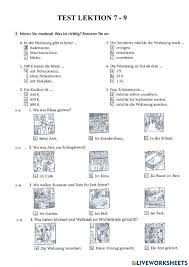 BP1 Test Lektion 7-9 worksheet