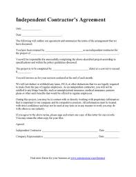 Free Contractor Agreement Template