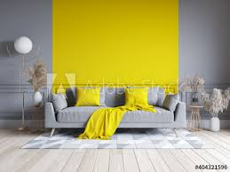 gray paint wall with gray sofa color