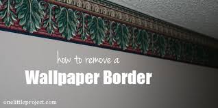 how to remove a wallpaper border