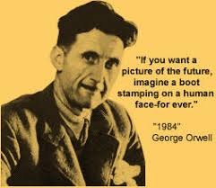 Image result for george orwell face crimes
