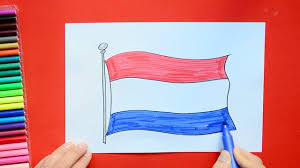 The netherlands flag was originally orange, white and blue and featured up to nine stripes. How To Draw The National Flag Of The Netherlands Youtube