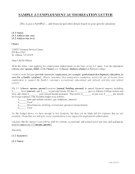 Employment Authorization Letter Sample Templates At