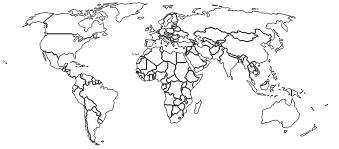 File Black And White Political Map Of The World Png Wikipedia