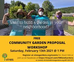 Community Garden Proposal Work Vines