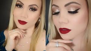 easy christmas makeup tutorial pale