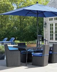 Mediterranean Blue Patio Umbrella With