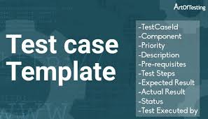 test case template with exle