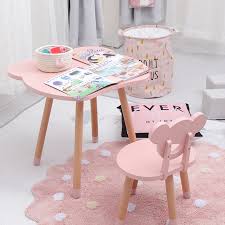 Carefullyprofiled back provides support for the spine. Solid Wood Children Table And Chairs Set Writing Games Learning Study Desk Kids Wood Furniture Dining Table Set Baby Furniture Aliexpress