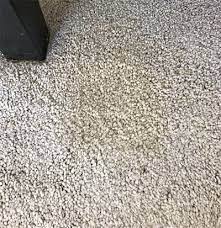 brown spots on carpet after cleaning