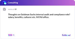 Goldman Sachs Internal Audit