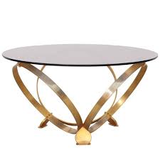 Coffee Table Brass Round Table