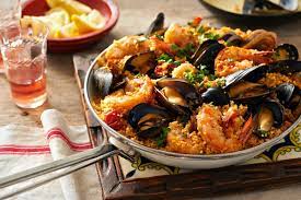 Seafood Couscous Paella gambar png
