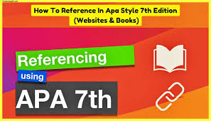 reference in apa style 7th edition