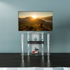 Mahara Tv Stand Modern Clear Glass Unit