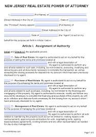 Division of temporary disability insurance / p.o. Free New Jersey Power Of Attorney Forms Pdf Templates