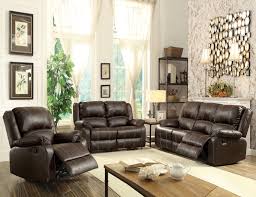 zuriel collection reclining brown sofa