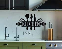 Metal Kitchen Sign Decor Kitchen Wall