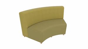 academy furniture curved armless sofa