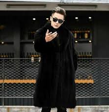 Luxury Mink Fur Men Real Warm Fur