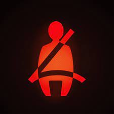 Seat Belt System Warning Light Vector
