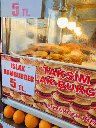 Taksim Square & the Islak burger/wet burger.. |