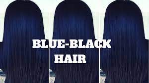 my hair black with blue undertones