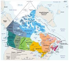 administrative map of canada