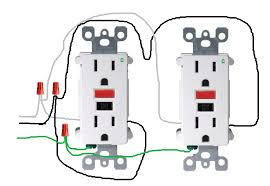A basic explanation of the wiring of an electrical receptacle plug in so youll know what to do when replacing wiring diagrams double gang box do it yourself help com. How Do I Properly Wire Gfci Outlets In Parallel Home Improvement Stack Exchange