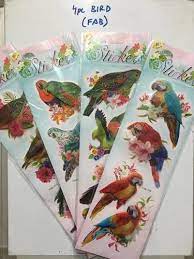 3d Parrot Stickers For Wall