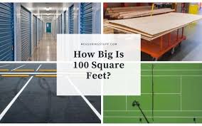 how big is 100 square feet with 9