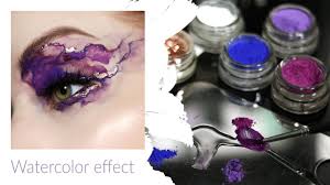 watercolor makeup technique editorial