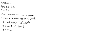 solved a polynomial function f with