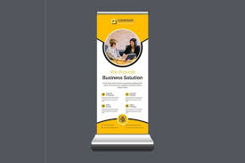corporate business x stand banner