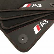 floor mats audi a3 8v velour and rubber as