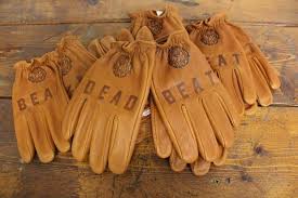 Deadbeat Customs Short Wrist Deerskin Leather Gloves Tan
