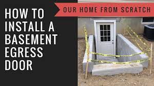 how to install a basement egress you