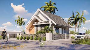 Memanfaatkan roster sebagai pembatas pada teras rumah dapat juga dikombinasikan dengan elemen bangunan yang lainnya. Erye House Ibu Rini Yogyakarta