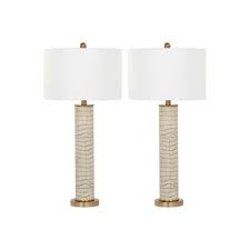 When these are displayed with some also, consider where you'll be placing floor lamps relative to the table lamp set. Lombard Table Lamp Set Of 2 Available In Grey Cream Dark Green