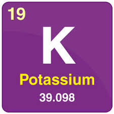 potium metal atomic m electron