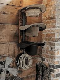 Rustic Hand Forged Cowboy Hat Rack Gift