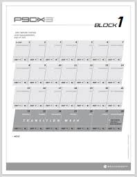 p90x3 worksheets and calendars