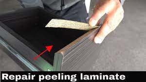 how to fix ling laminate edging
